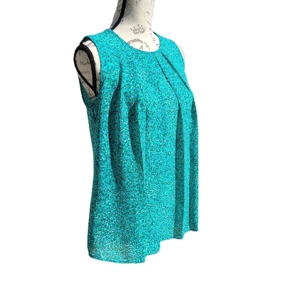 Michael Kors‎ -218 sleeveless teal blouse Extra Small - Picture 2 of 6